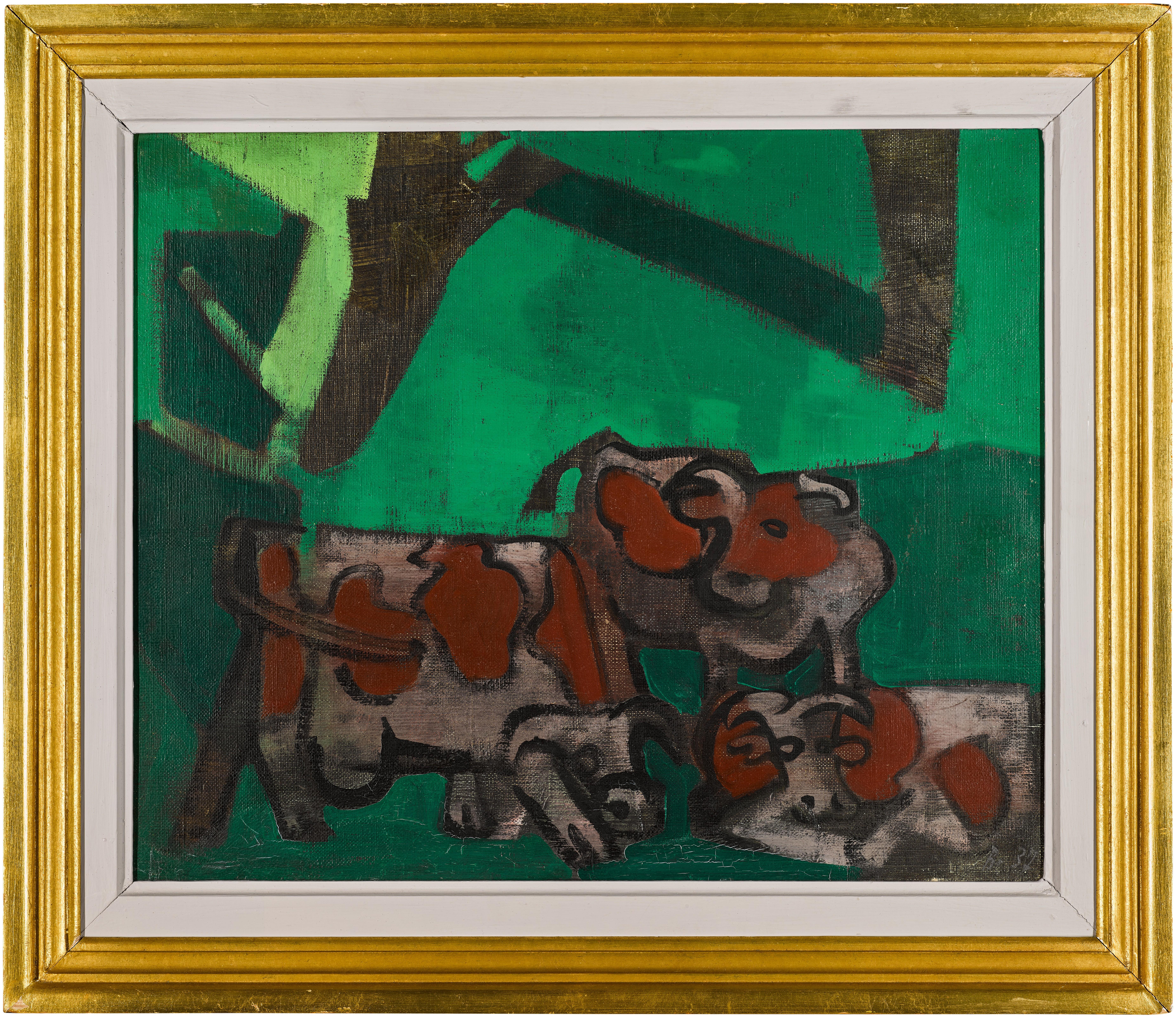 Francisco Borès - Vaches à l\'ombre - Vaches sur un pré