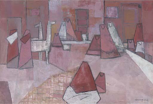 Francisco Carrasco - Abstract with Llamas