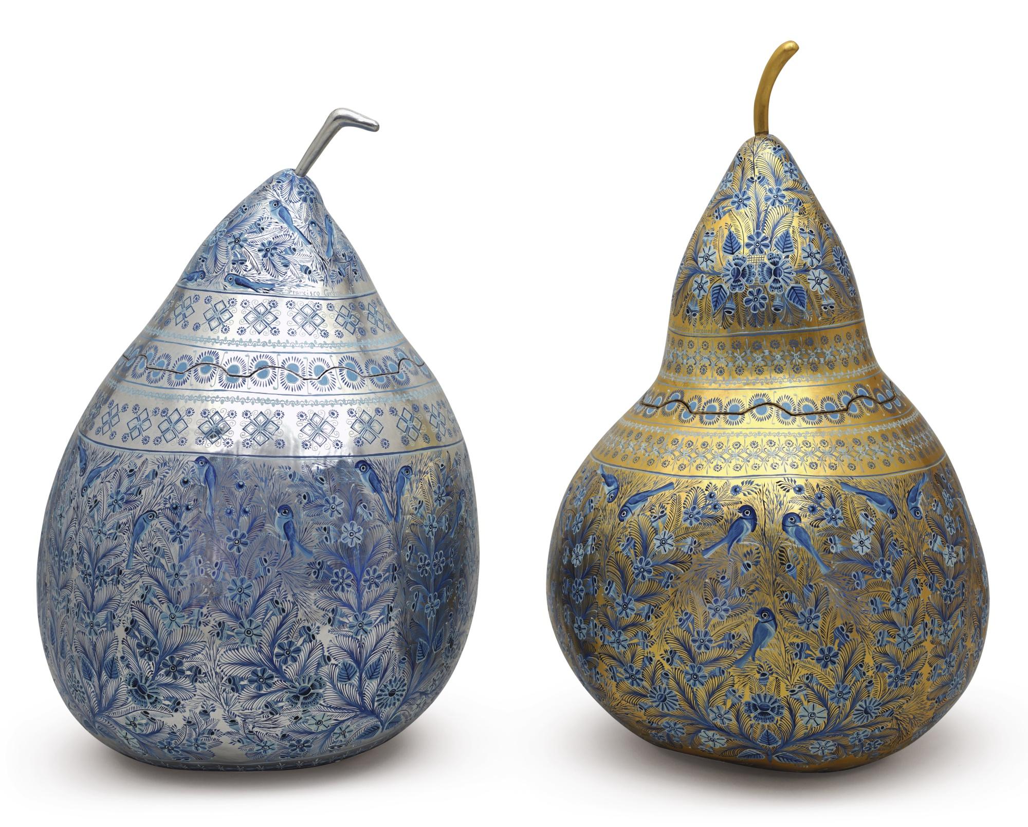 Francisco Coronel Navarro - Bule Con Hoja De Oro And Bule Con Hoja De Plata