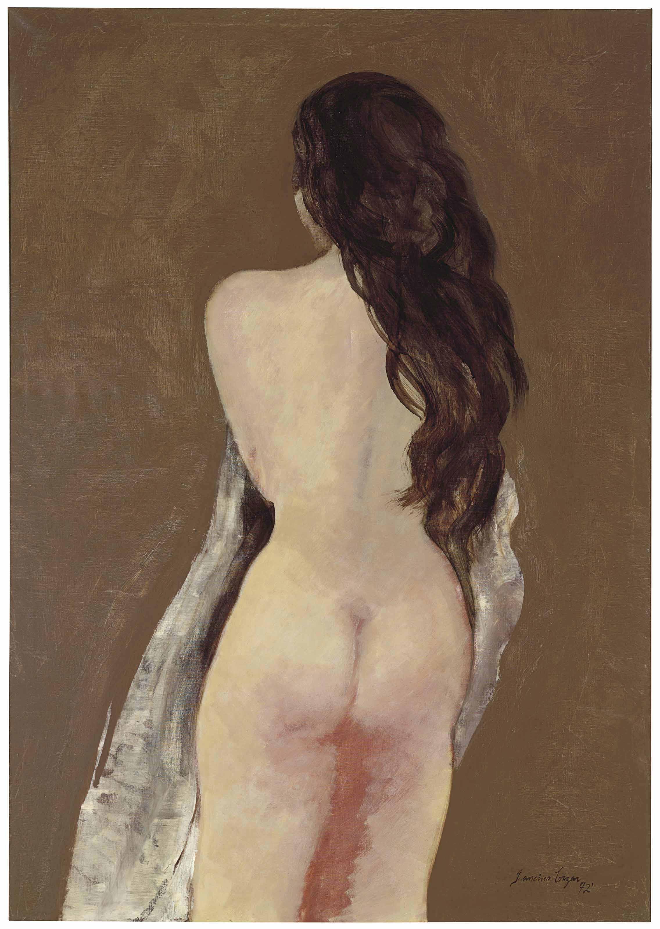 Francisco Corzas - Desnudo de espalda