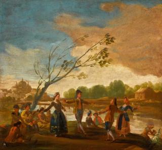 Francisco de Goya y Lucientes - A Dance on a bank of the River Manzanares (Un baile a orilla del Río Manzanares)