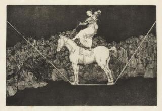 Francisco De Goya Y Lucientes - Bailando en una cuerda floja (Disparate Puntual) (D. 221; H. 267 II)
