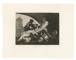 Francisco De Goya Y Lucientes - Bárbaros!, Plate 38 from: Los Desastres de la Guerra
