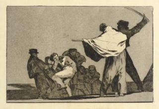Francisco de Goya y Lucientes - Dos A Uno, Meten la Paja En El Culo, From Los Proverbios (D. 220; H. 266)
