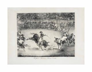 Francisco De Goya Y Lucientes - El famoso Americano, Mariano Ceballos, from: The Bulls of Bordeaux