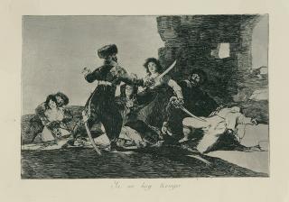Francisco de Goya - 2 Bll.: Los Desastres de la Guerra. (Die Schrecken des Krieges).