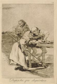Francisco de Goya - Despacha Que Dispiértan, From Los Caprichos (H. 113)