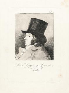 Francisco de Goya - Fran. Goya y Lucientes, Pintor (Selbstbildnis)