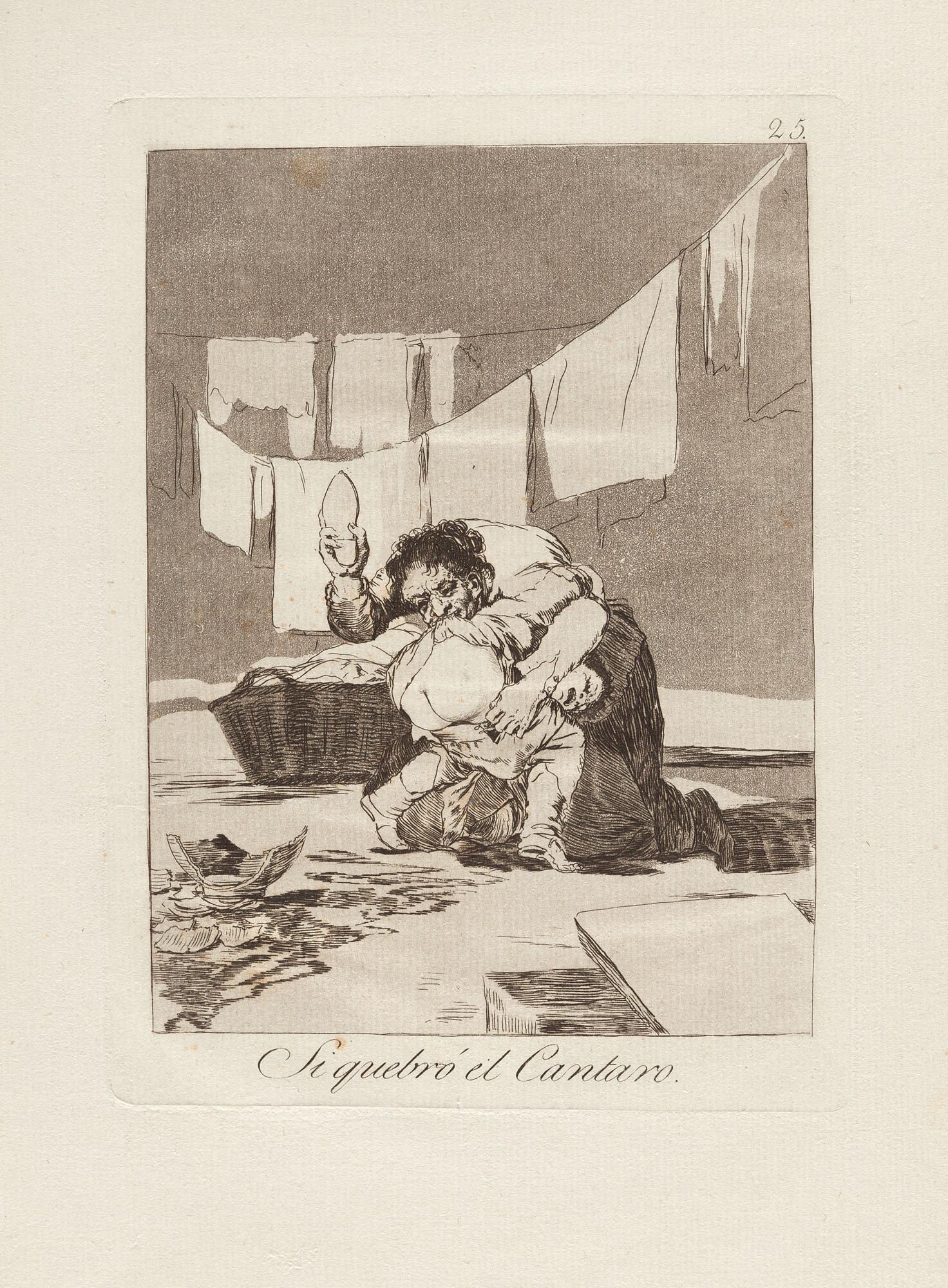 Francisco de Goya - Si quebró el Cantaro.