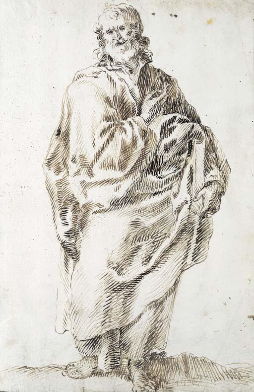 Francisco De Herrera The Elder - An apostle holding a book