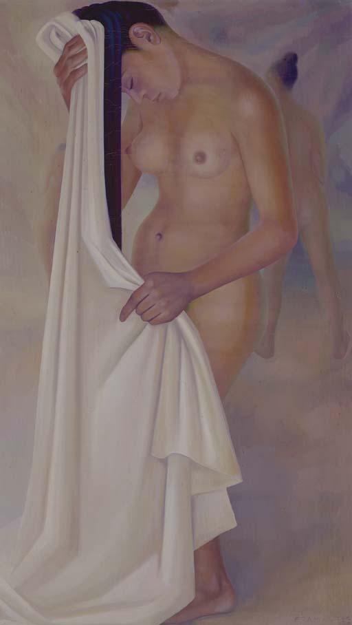 Francisco Dosamantes - Desnudo Peinándose