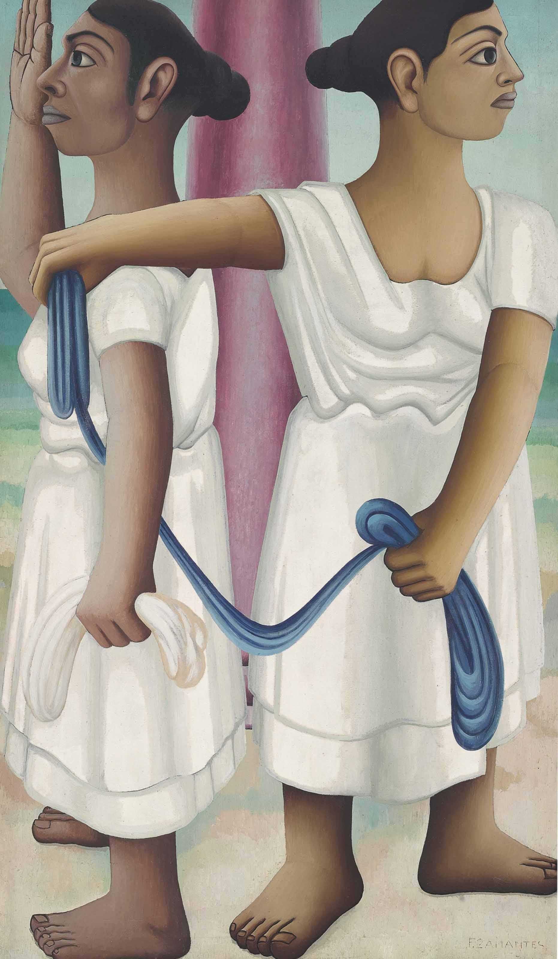 Francisco Dosamantes - Dos Mujeres Mayas