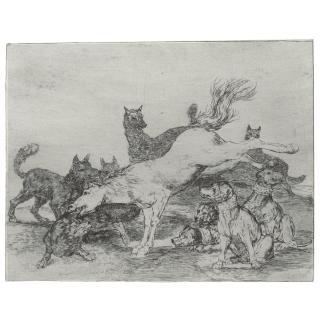 Francisco Goya Y Lucientes - No Se Convienen; Farandula De Charlatanes; El Buitre Carnivoro; And Se Defiende Bien (D. 136, 194, 195,  197; H. 137, 195, 196, 198)