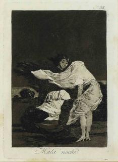 Francisco Goya - Mala Noche From Los Caprichos (Harris 71)