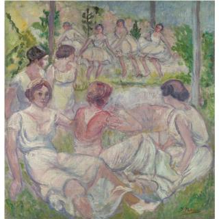 Francisco Iturrino - Baile En El Bosque (Dancers In The Forest)