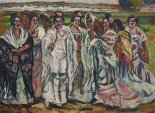 Francisco Iturrino - Spanish Chulas (Women In The Countryside)