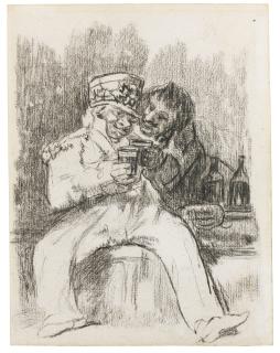 Francisco José De Goya Y Lucientes - A French Soldier With A Drinking Companion