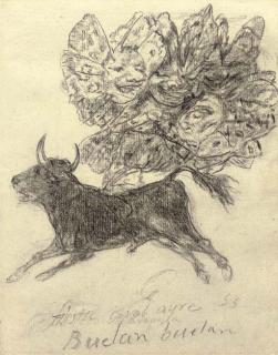 Francisco José de Goya y Lucientes - El toro mariposa: (The Butterfly Bull)