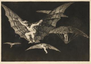 Francisco José de Goya y Lucientes - Modo de volar (A Way of Flying) from Los Proverbios