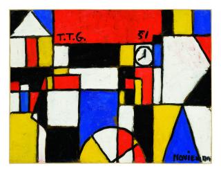 Francisco Matto - Constructivo En Colores Primarios (Proyecto Para Mural En El Hospital Saint Bois)