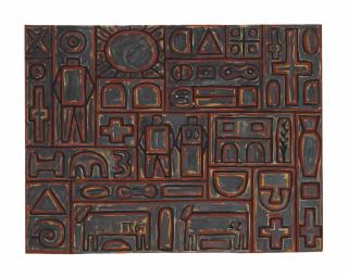 Francisco Matto - Constructivo en rojo y azul