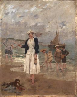 Francisco Miralles y Galup - In riva al mare