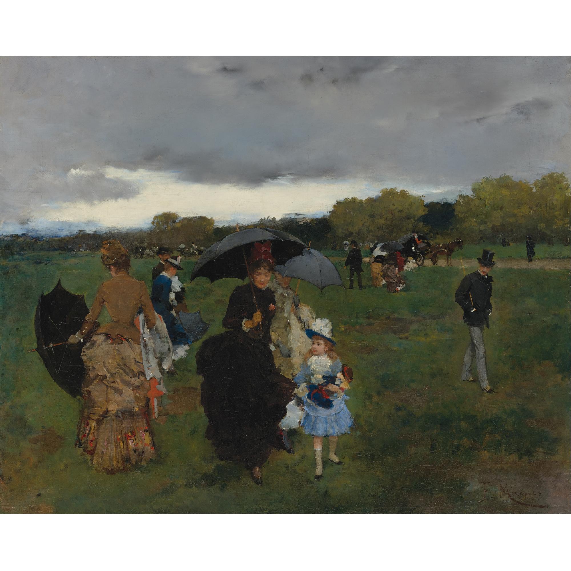 Francisco Miralles y Galup - Spanish The Upcoming Storm On The Bois De Boulogne