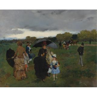 Francisco Miralles y Galup - Spanish The Upcoming Storm On The Bois De Boulogne