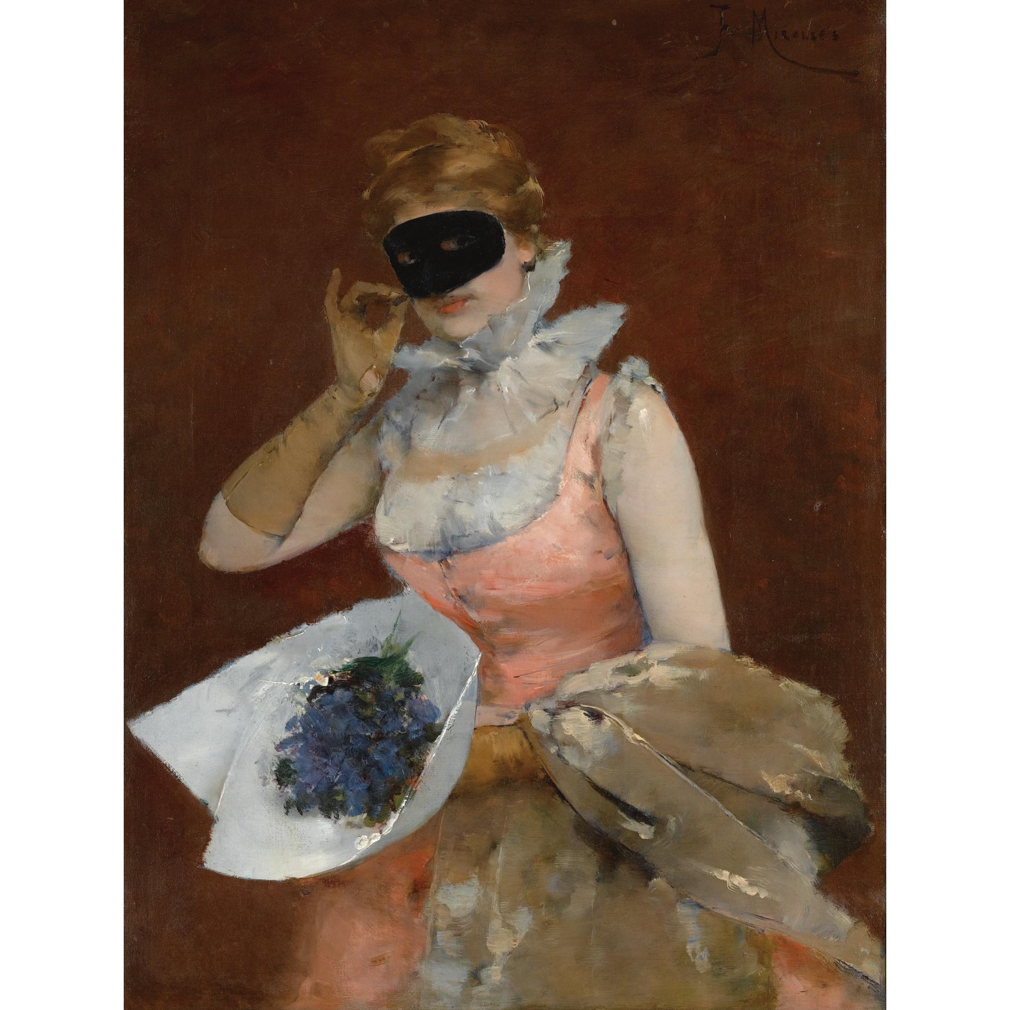 Francisco Miralles - Spanish mujer Con Máscara (The Masque)