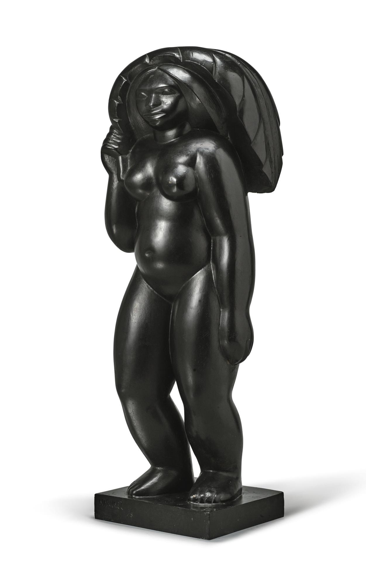 Francisco Narváez - Guaiquerí (Desnudo Con Hoja De Cambur)