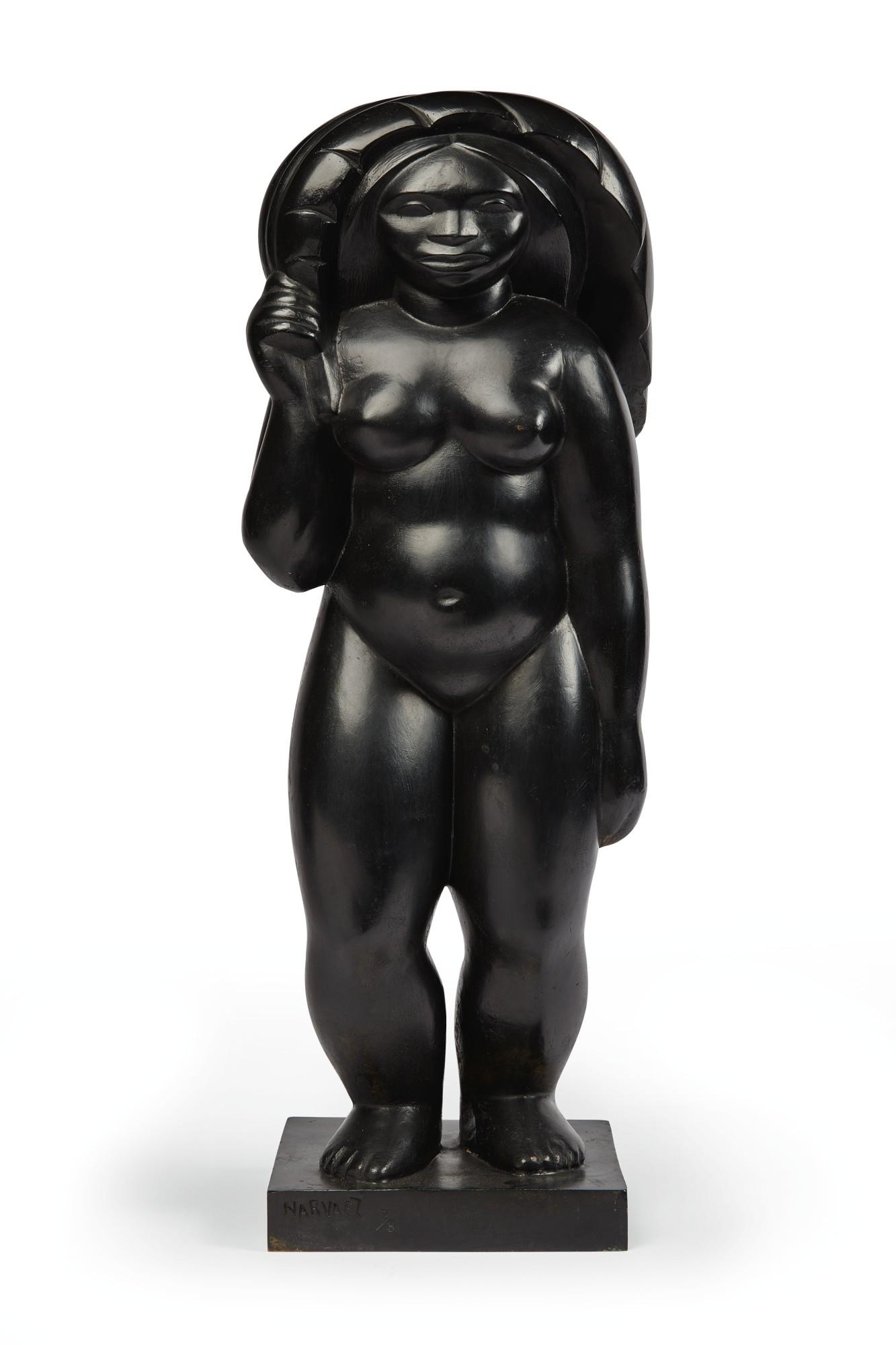 Francisco Narváez - Guaiquerí (Desnudo Con Hoja De Cambur)