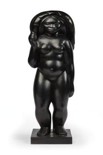 Francisco Narváez - Guaiquerí (Desnudo Con Hoja De Cambur)