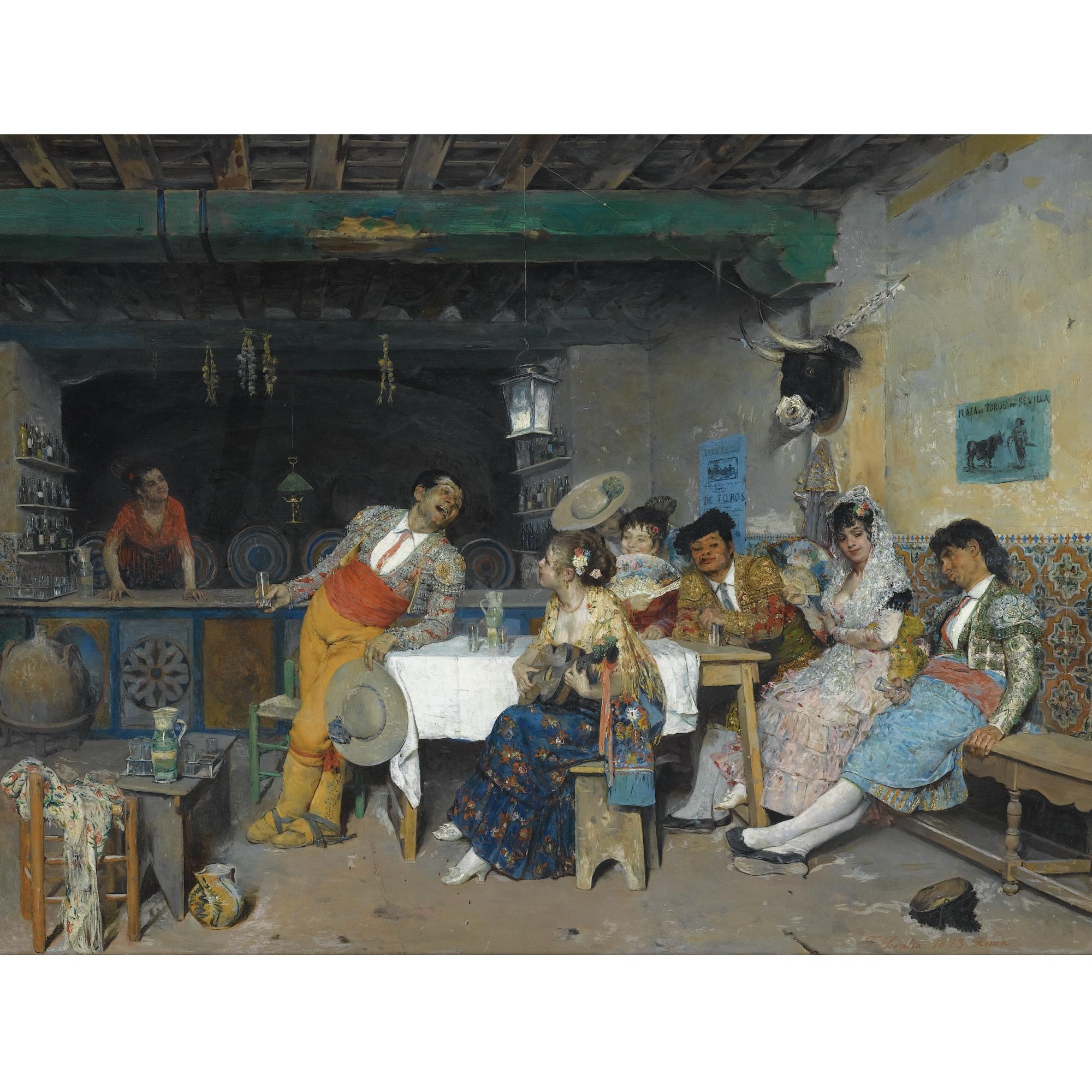 Francisco Peralta Del Campo - Spanish amusement In The Tavern
