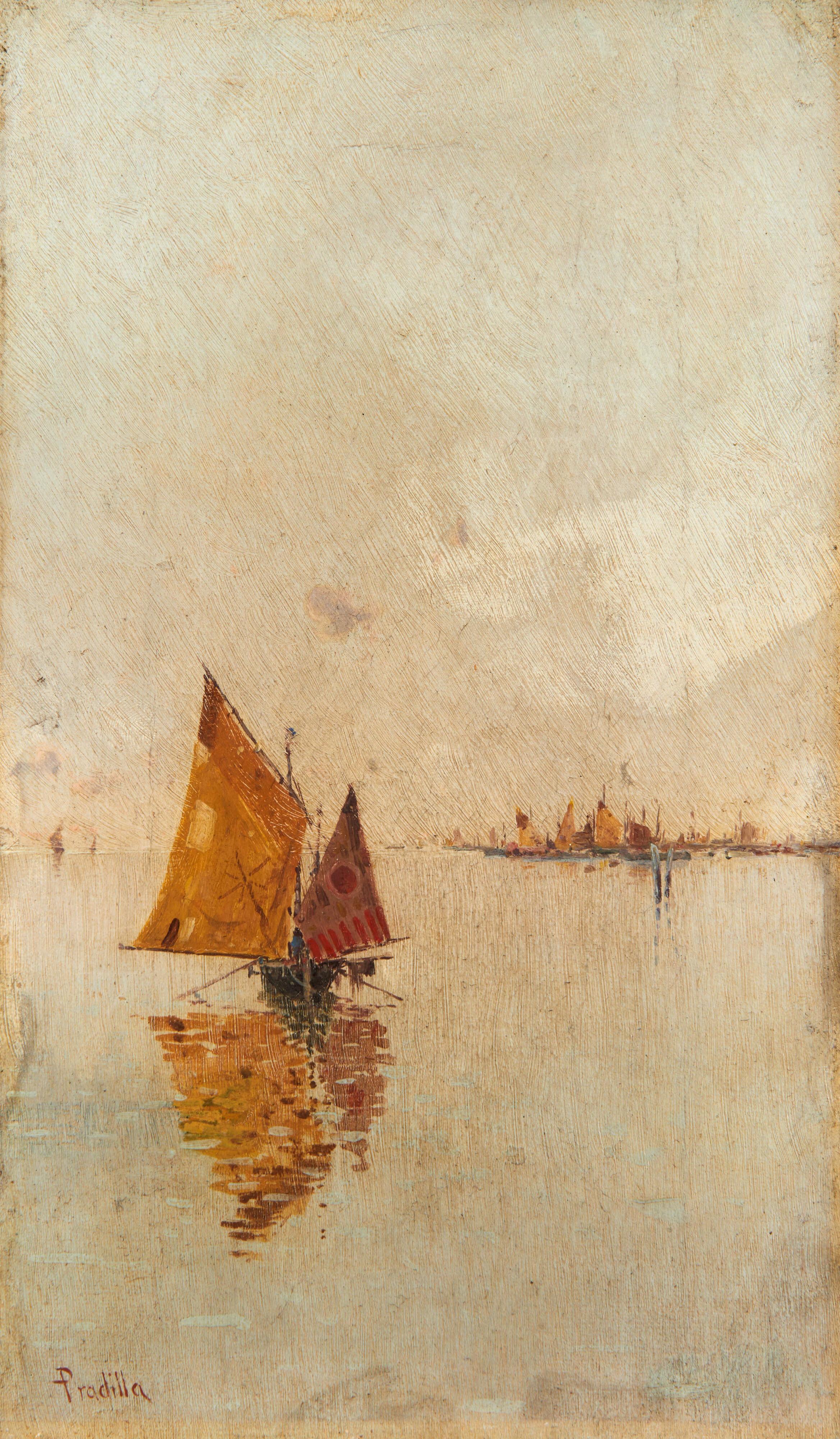 Francisco Pradilla Y Ortiz - Nella laguna