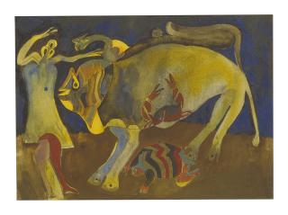 Francisco Toledo - Figura Con Reptiles