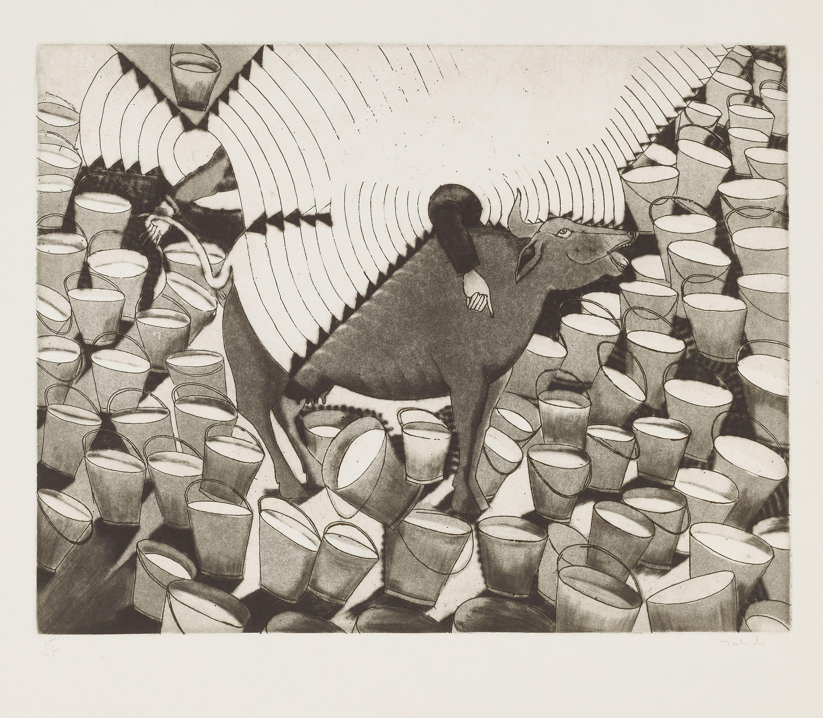 Francisco Toledo - La Vaca De Las Mil Cubetas (The Cow of a Thousand Pails)