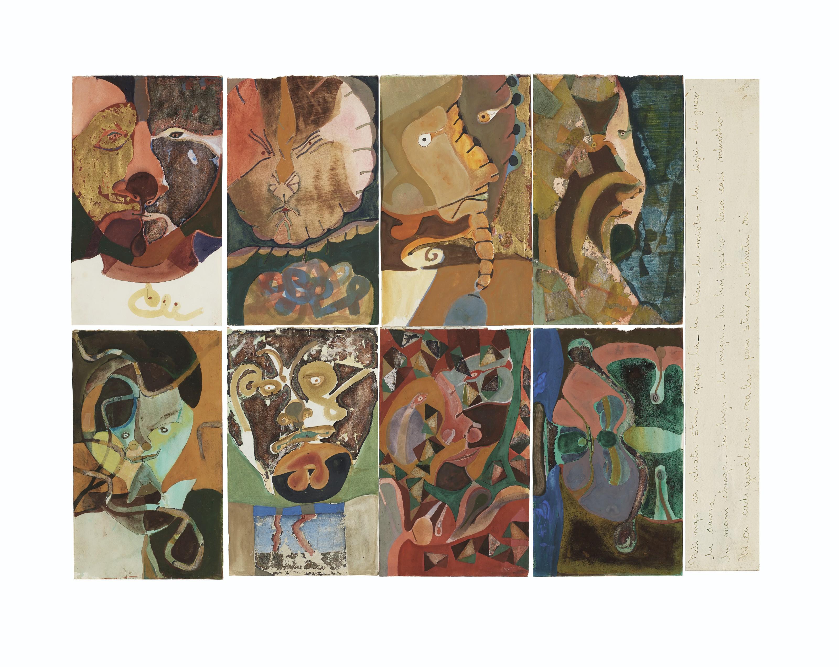 Francisco Toledo - Máscaras 1-8, Políptico