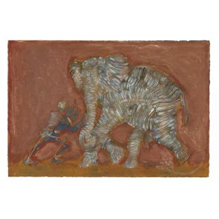 Francisco Toledo - Skeleton Pushing Elephant