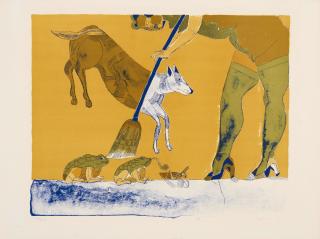 Francisco Toledo - Sweeping the Frogs, from the Cowboy Series