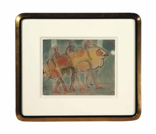 Francisco Toledo - Three men in a fish suit