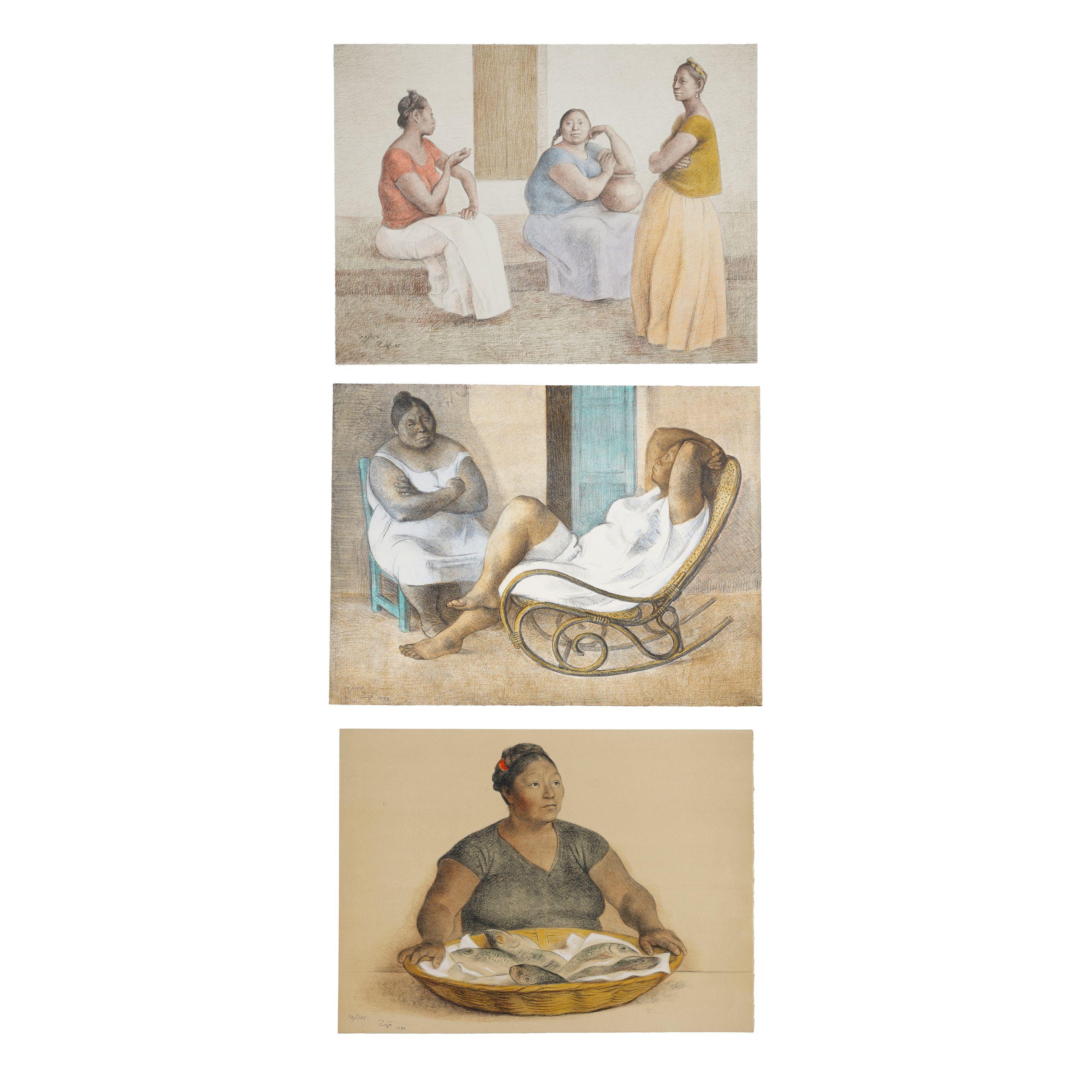 Francisco Zúñiga - A Group of 3 Lithographs 3