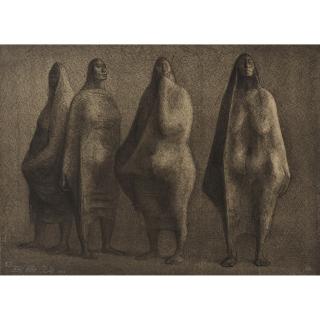 Francisco Zúñiga - Cuatro figuras de píe