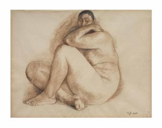Francisco Zúñiga - Desnudo sentado
