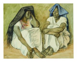 Francisco Zúñiga - Dos Mujeres Sentadas