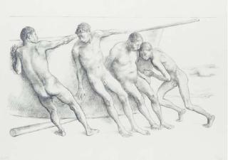 Francisco Zuniga - Hombres Con Barca, I (B. 99)