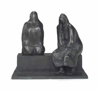 Francisco Zúñiga - Madre e hija sentadas