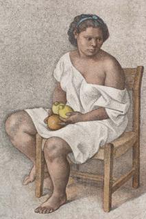 Francisco Zuniga - Muchacha con Limones (B. 87)