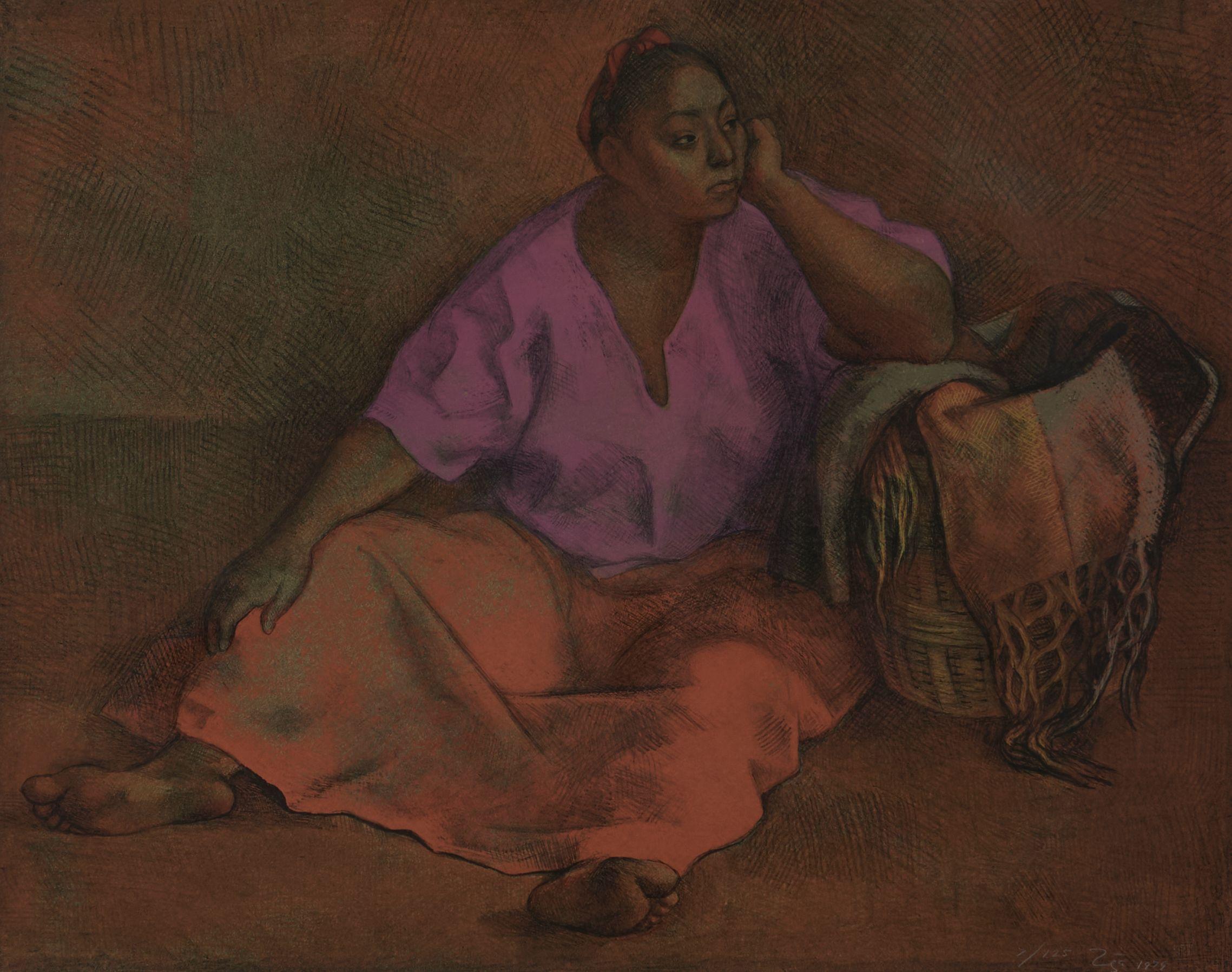 Francisco Zúñiga - Mujer con canasto