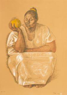 Francisco Zúñiga - Mujer con Naranja