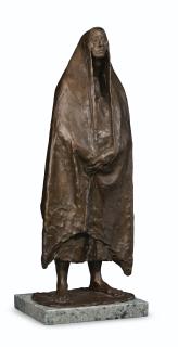 Francisco Zúñiga - Mujer de pie con rebozo